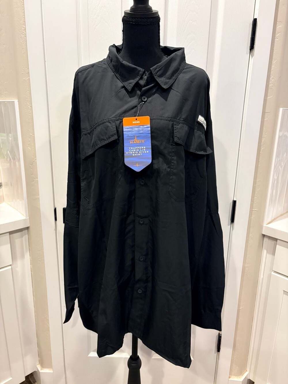 Habit Trappers Cabin Hybrid River Shirt 3XL Black (123)